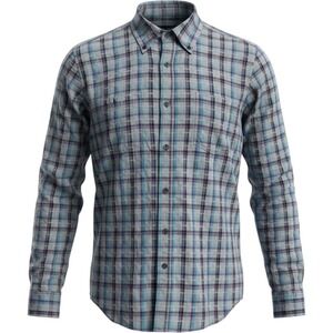 Classic Cody James Plaid Button Down Shirt Mens Medium Blue Long Sleeve Stretch